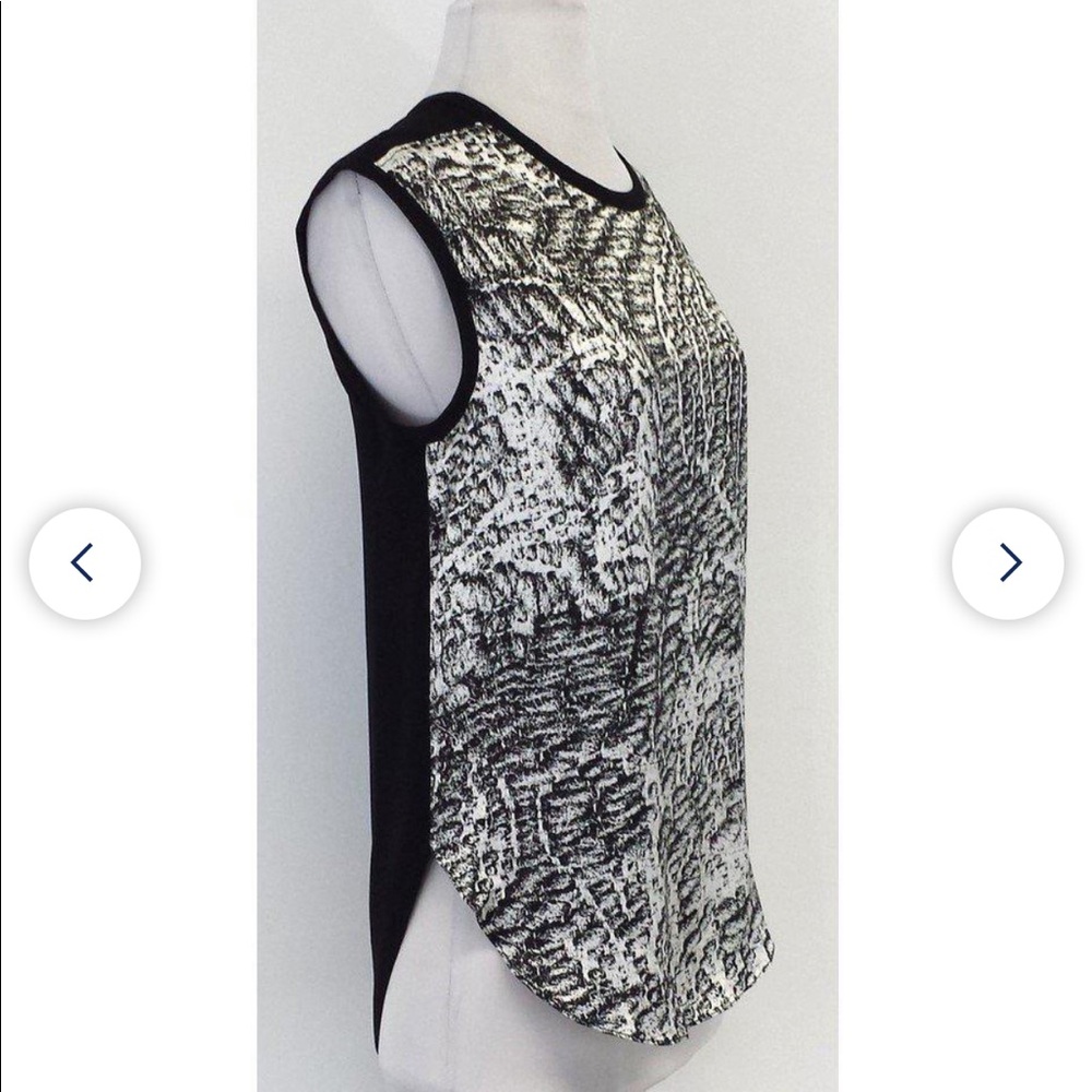 Helmet Lang Abstract Print Blouse - image 2